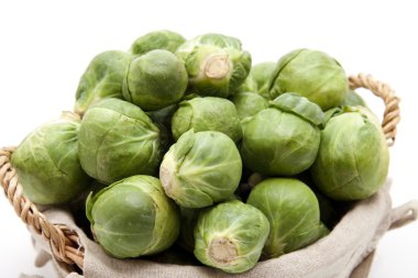 Brussels sprouts in the basket