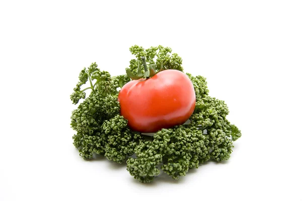 Maydanoz ve domates — Stok fotoğraf