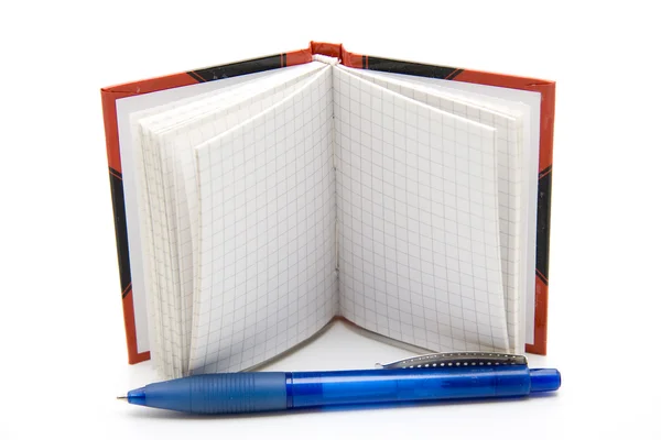 Libro de direcciones con bolígrafo — Foto de Stock