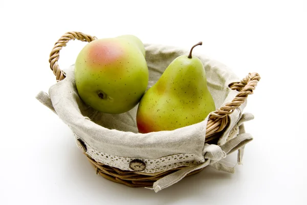 Pears in the basket — Stock Photo, Image