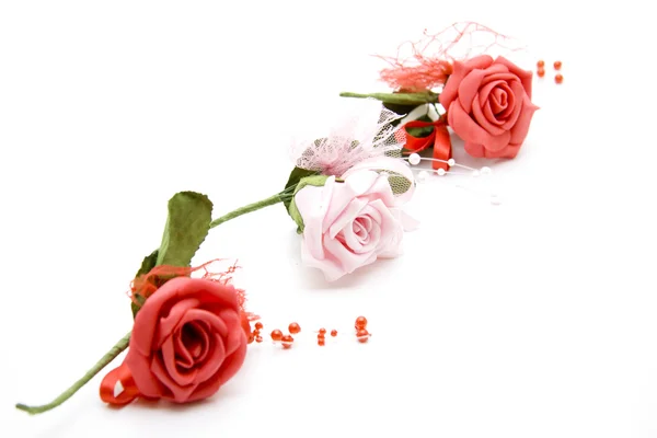 Røde og lyserøde roser - Stock-foto