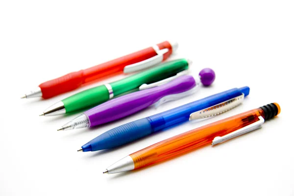 Farklı tükenmez kalem — Stok fotoğraf
