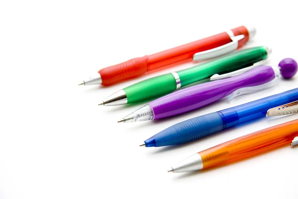 Different ballpoint pens — Stock Photo, Image
