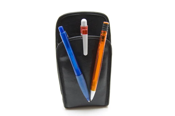 Tükenmez kalem çanta — Stok fotoğraf