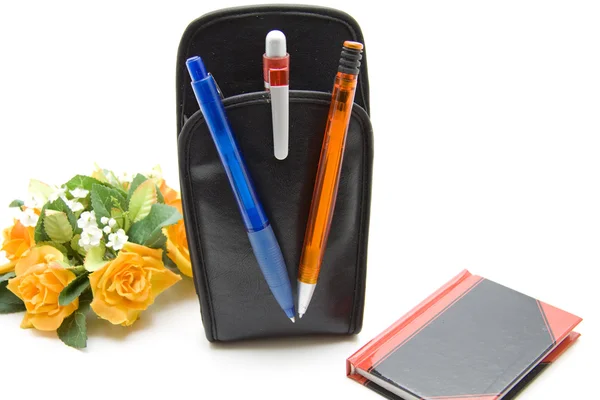 Ballpoint pen in bag — Stock Photo, Image