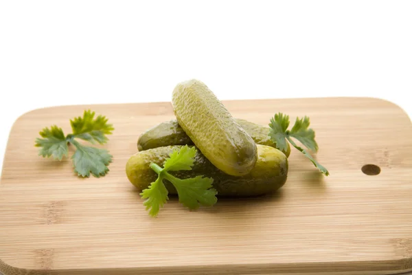Gherkins and parsley — Stock Photo, Image