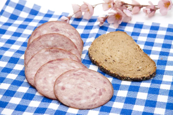 Headcheese with bread — Stock Photo, Image