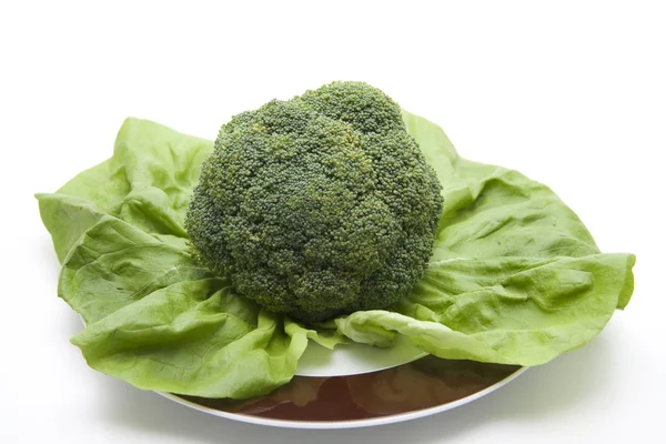 Čerstvý salát s brokolicí — Stock fotografie