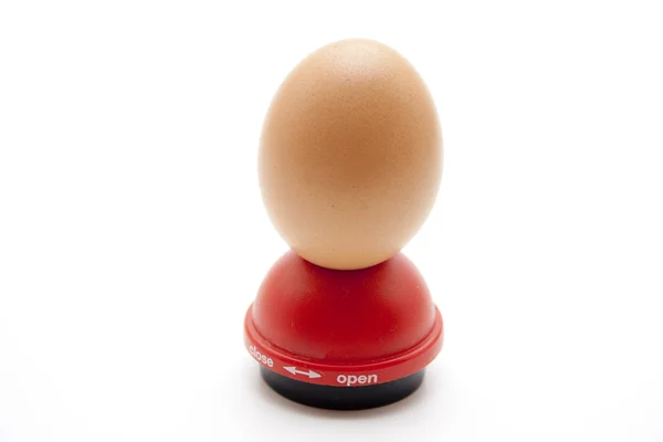 Ovo com gravador de ovos — Fotografia de Stock