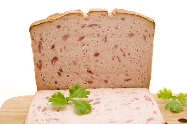 Stock image Liver cheese in discs