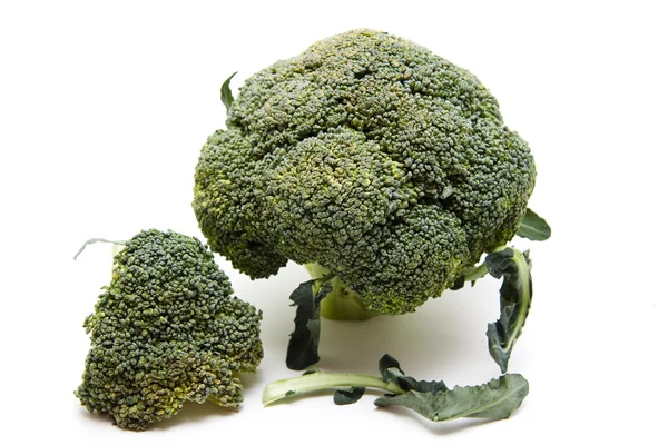 Brokkoli mit Blatt — Stockfoto
