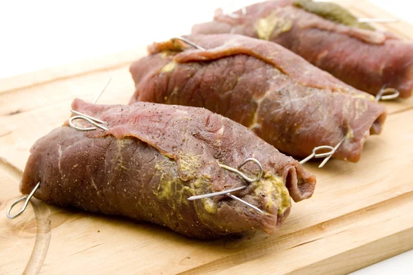 Filled beef Roulade — Stock Photo, Image
