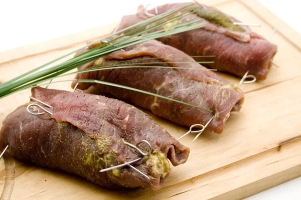 stock image Filled beef Roulade