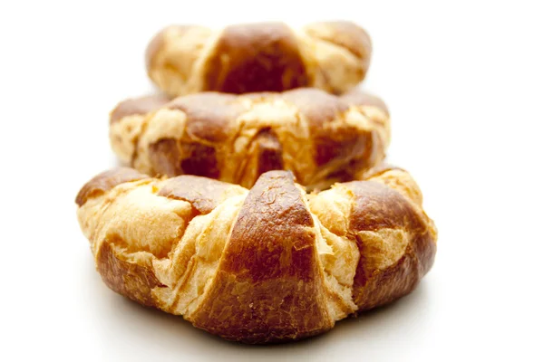 Lye croissant for breakfast — Stock Photo, Image
