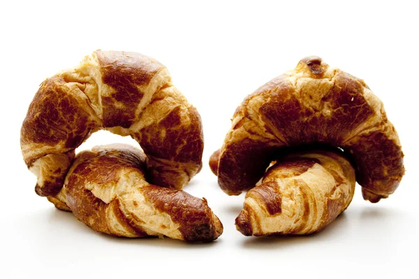 Croissant de centeio para o café da manhã — Fotografia de Stock