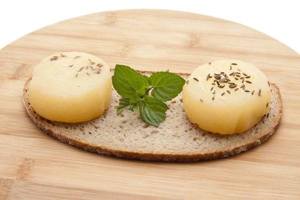 stock image German hand cheese on Bread