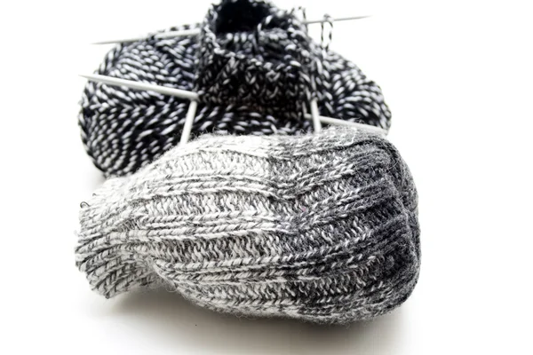 Cord wool with cord needle — Stock Photo, Image