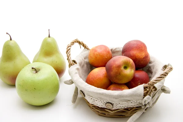 Pear with peach — Stock Photo, Image