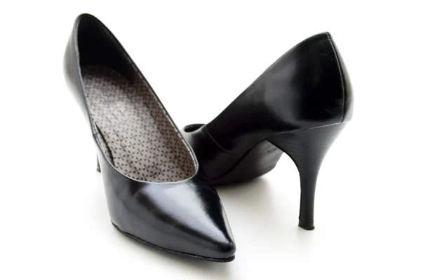 黑色女式鞋 — 图库照片