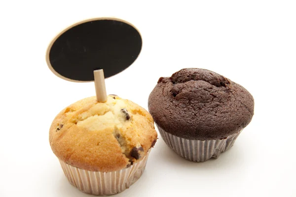 Vanille en chocolade muffin — Stockfoto