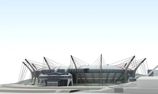 Stadion projektu 3D — Zdjęcie stockowe