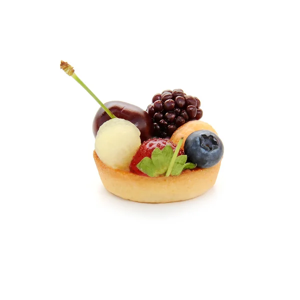 stock image Small cake with fruits