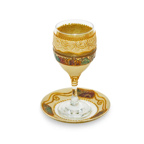 Jewish Glass for wine — Stock Photo, Image