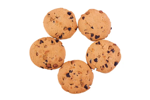 Circle of Chocolate Chip Cookie — Stock Photo, Image