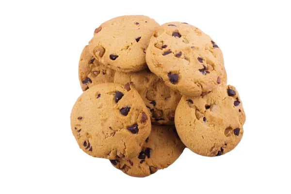 Heap of Chocolate Chip Cookies — Stock Photo, Image