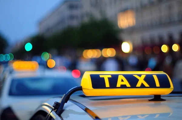 Señal de taxi — Foto de Stock