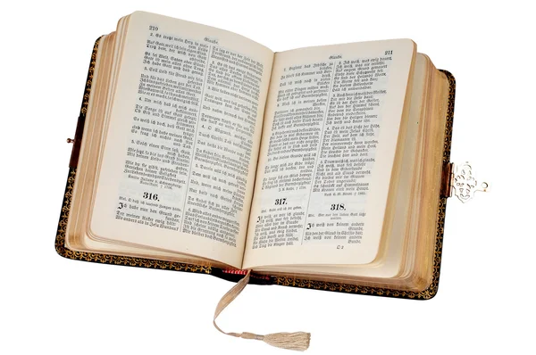 Біблія на білому — стокове фото