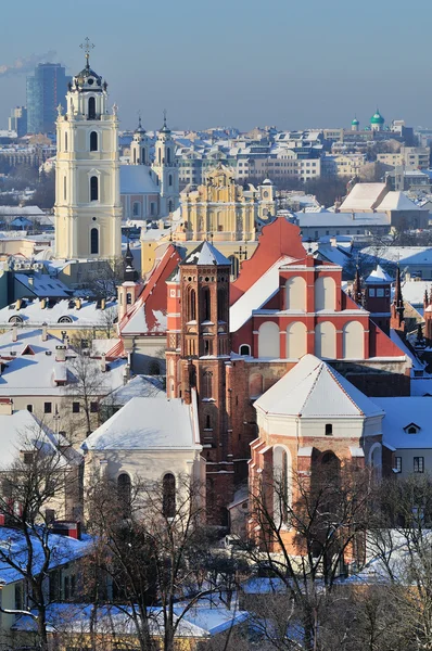 Vilnius cityscape, kış — Stok fotoğraf