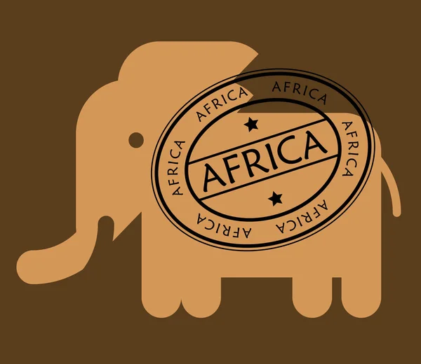 Elefante estilizado — Archivo Imágenes Vectoriales