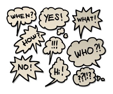 Speech bubbles clipart