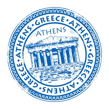 Stamp Greece clipart