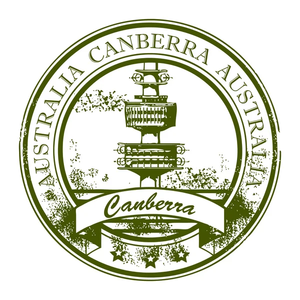Canberra, Australia stamp — Stock Vector
