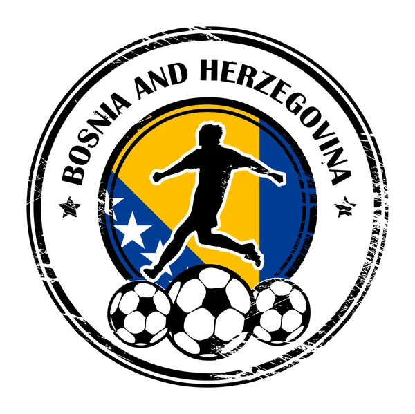 Bósnia e Herzegovina futebol — Vetor de Stock