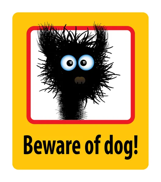 Beware του σκύλου — Διανυσματικό Αρχείο
