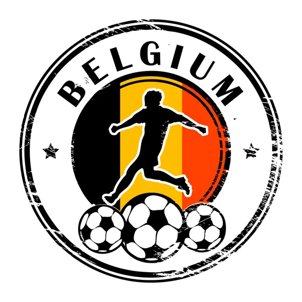 ベルギーのフットボール — ストックベクタ