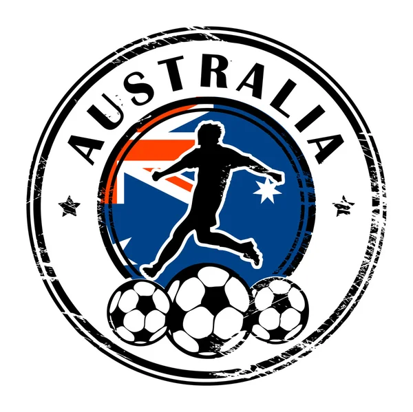 澳大利亚足球 — 图库矢量图片