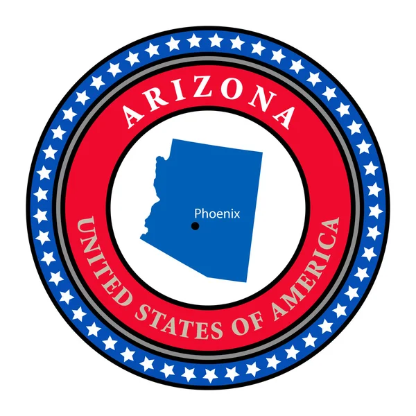 Etichetta Arizona — Vettoriale Stock