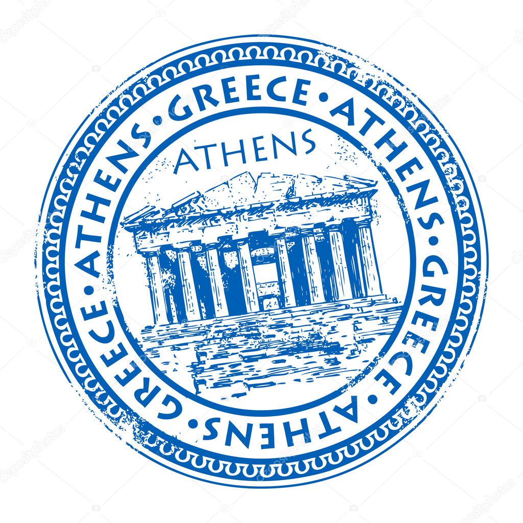 stamp-greece-stock-vector-fla-11239276