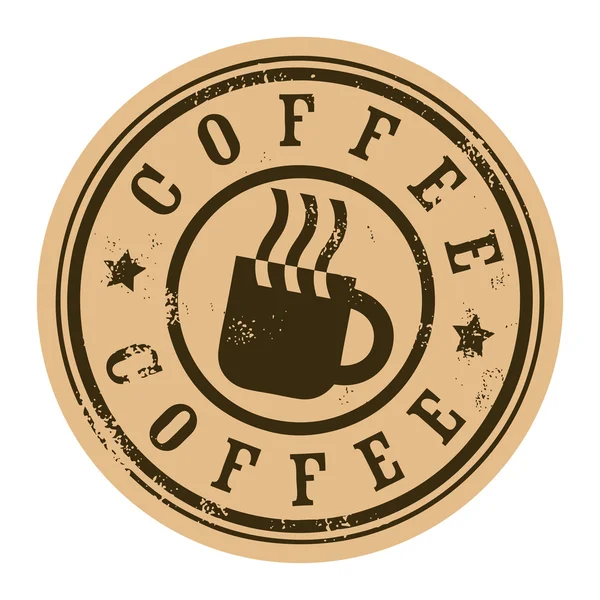 Sello de café — Vector de stock