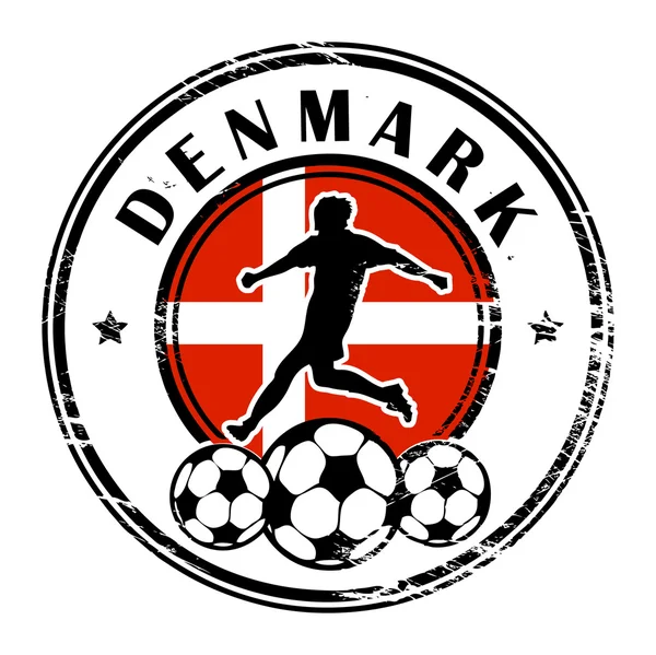 デンマークのフットボール — ストックベクタ