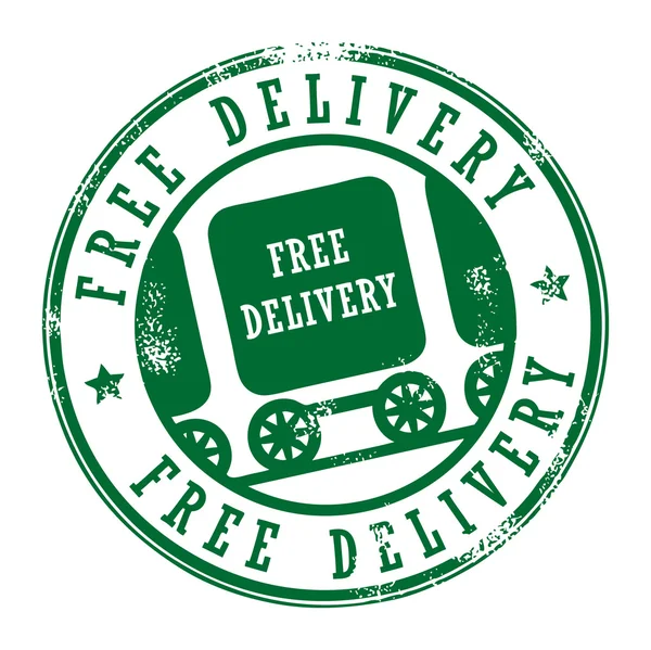 Stamp Free Delivery — Stock Vector