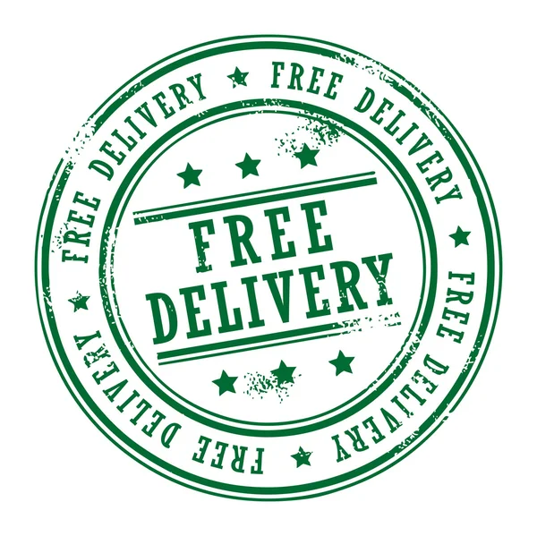 Carimbo de entrega gratuita — Vetor de Stock