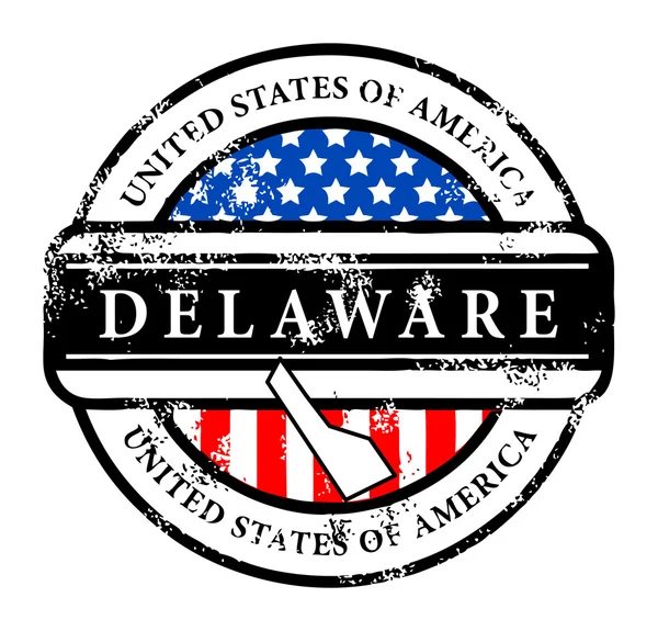 Stamp Delaware — Stock Vector
