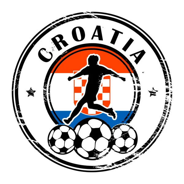 Kroatien fotboll — Stock vektor