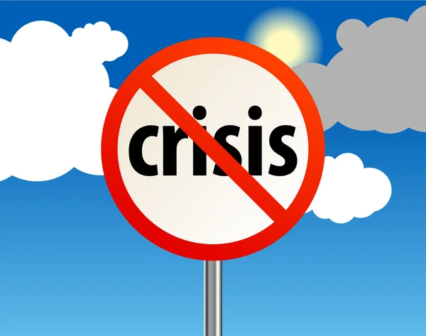 Fin de una crisis — Archivo Imágenes Vectoriales