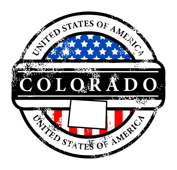 Stamp Colorado — Stock Vector